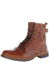 Brown Leather Boots: Aldo Hyatt Combat Boot